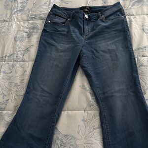 1822 Denim Dark Blue Boot Cut Jeans
